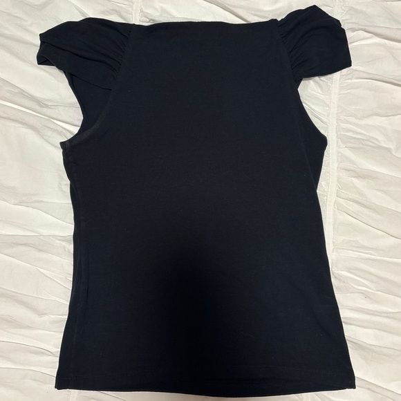 OAK + FORT Black Off-Shoulder Blouse - Picture 3 of 4